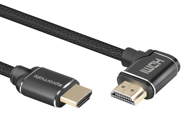 Promate 1.5m 4K HDMI Right Angle Cable