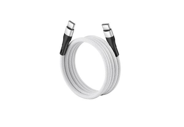 Anti-Tangle 60W Type-C to C Magnetic Charging Cable - Two Colours Available