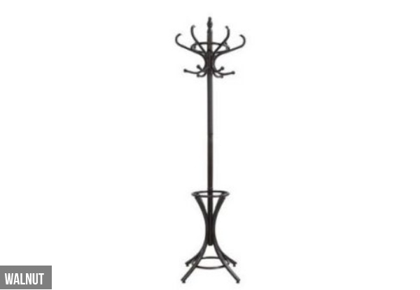 Coat Stand with 12 Hooks - Two Colours Available