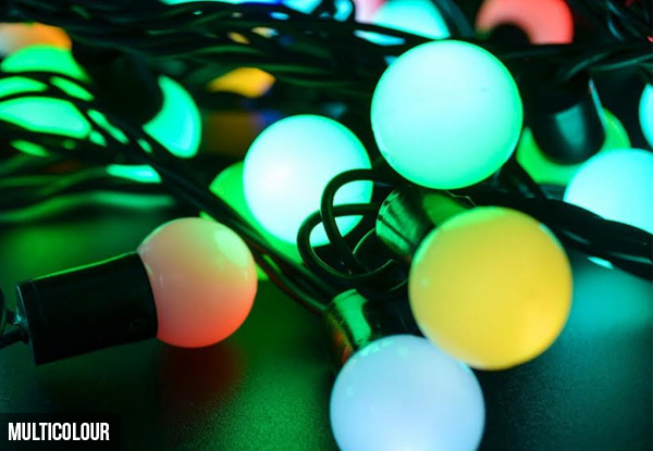 $16.90 for a Set of 15m Water-Resistant Solar-Powered String Ball Lights with 100 LEDs