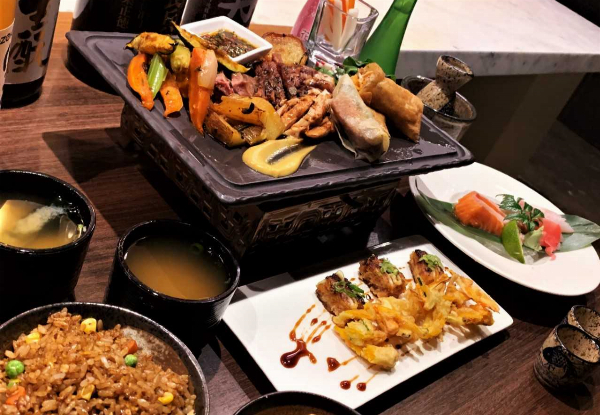 Japanese Fusion Sharing Banquet for Two - Option for up to Seven People or to incl. Desserts & Drinks