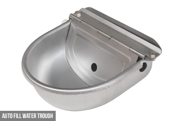 Stainless Steel Auto Fill Water Trough - Option for a Replacement Float Valve