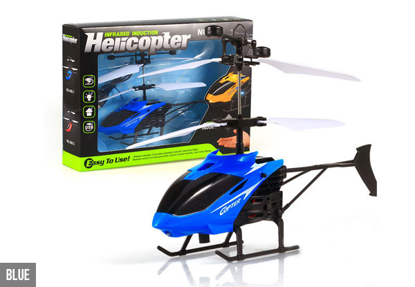 Mini Infrared Induction Helicopter - Four Colours Available