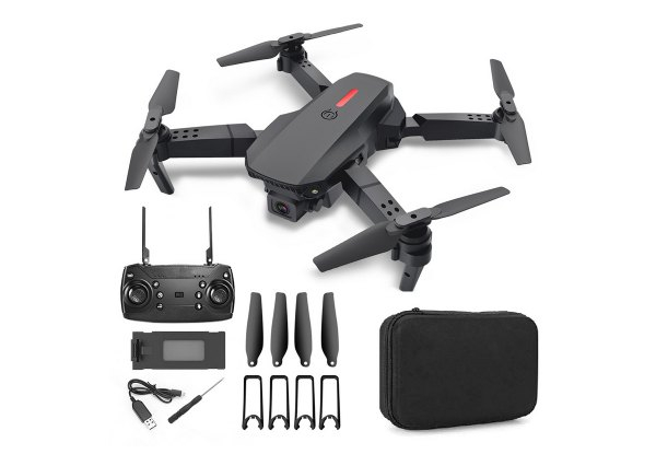 E88 RC Drone 4K HD Dual Camera 2.4Ghz Foldable Quadcopter - Two Colours Available