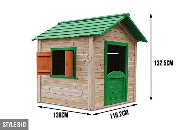Wooden Children's Playhouse - Two Options Available