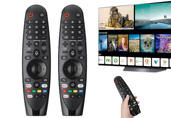 Replacement Remote Control Compatible with LG TV - Option for Two-Piece