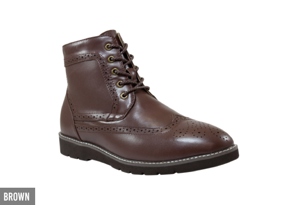 Auzland UGG Men's Leather Brogue Boots - Two Colours & Seven Sizes Available
