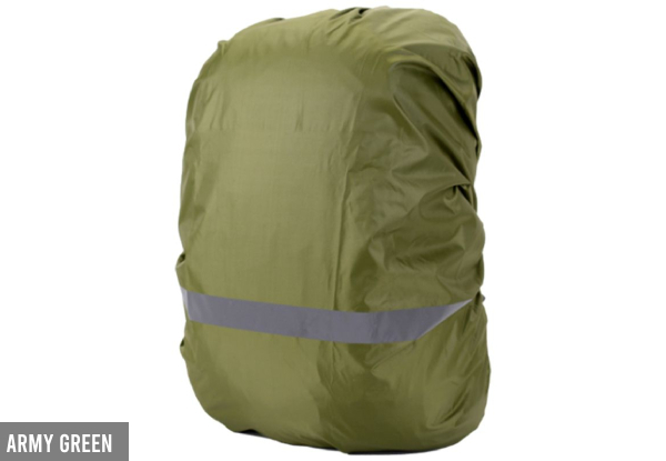 Backpack Rain Cover with Reflective Strip - Five Colours, Four Sizes & Two-Pack Available