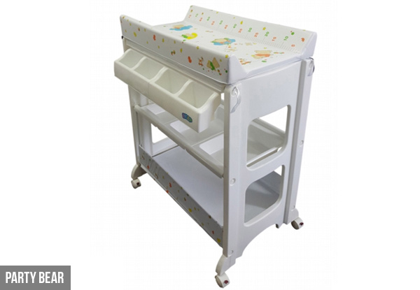 Baby change table shop with bath nz