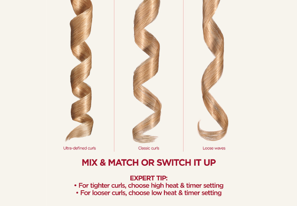 VS Sassoon Unbound Shine-Pro Cordless Auto Curler, 60min