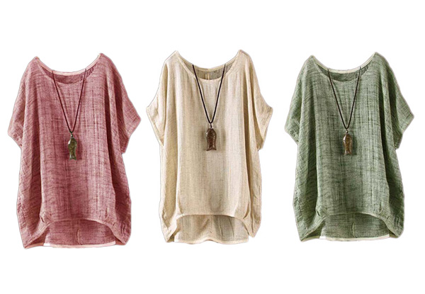 Cotton/Linen Top - Three Colours Available