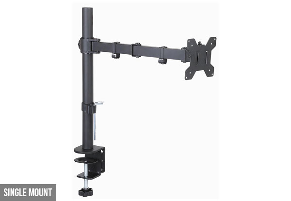 Adjustable LCD Monitor Desk Mount - Two Styles Available