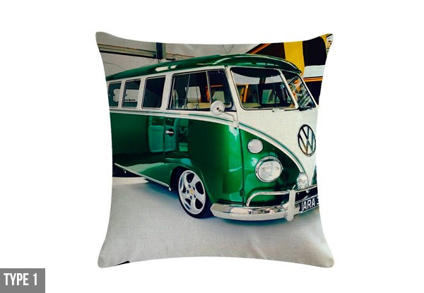 Vintage Car Cushion Cover - Nine Designs Available