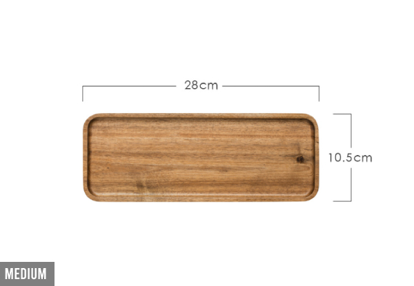 Yael Wooden Rectangle Plate - Three Sizes Available