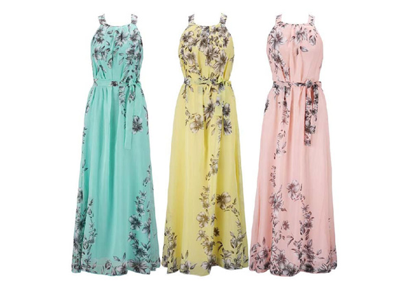 Maxi Dress - Three Pastel Colours Available