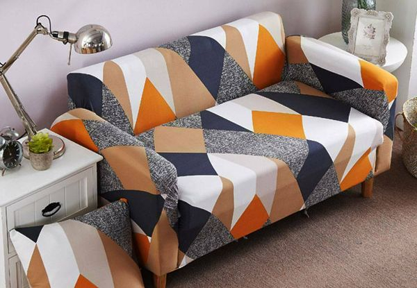 Non-Slip Flexible Spandex Sofa Stretchable Protector - Available in Two Colours & Option for Three-Seater