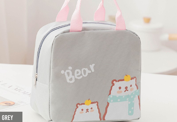 Kid's Cartoon Lunch Bag - Seven Colours Available