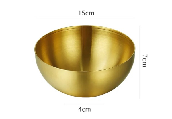 Soga 15cm Two-Piece Gold Salad Bowl