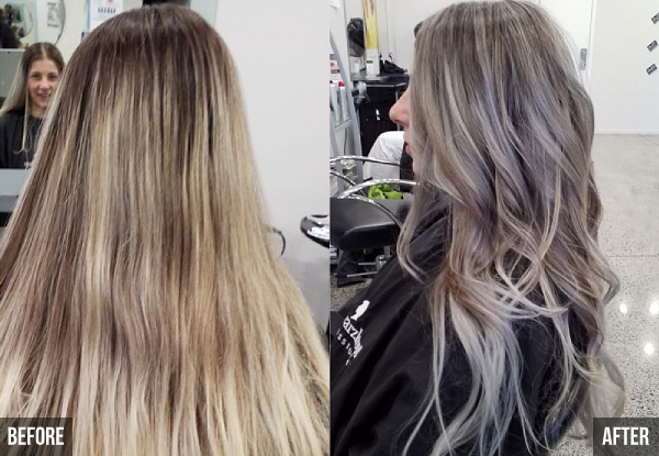 Hair Colour Package for One Person incl. Half-Head of Foils, Salon Hot Towel, Conditioning Treatment & Finish with $10 Return Voucher - Option for Global Colour