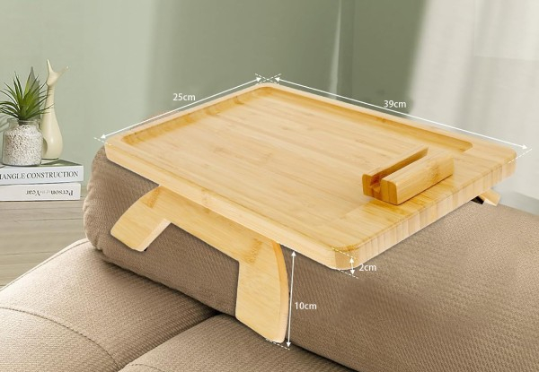 Bamboo Sofa Arm Tray Table
