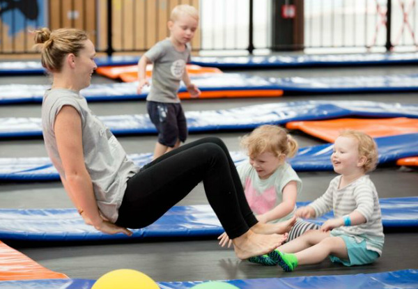 One-Hour Bounce Session for Two People - Options for Two-Hour Session, a Family Pass or Annual Pass - Two Locations