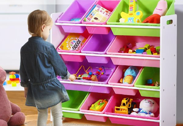 12-Bins Levede Kid's Toy Storage Rack