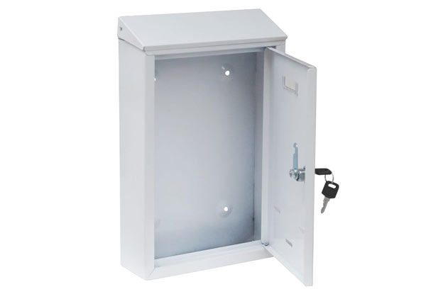 Wall-Mounted Steel Mailbox with Lock