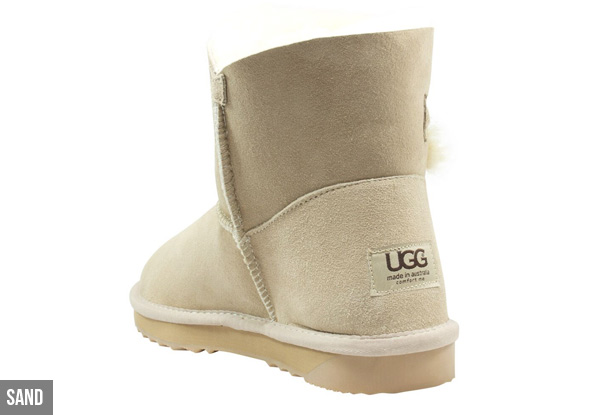 Comfort Me Unisex Australian Made Memory Foam Mini Button UGG Boot’s - Five Colours Available