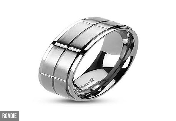 Man Up Jewellery Titanium Rings - Six Styles & Four Sizes Available