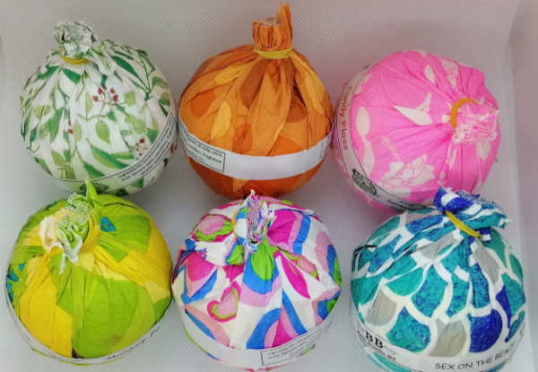 Six Large Bath Bombs Gift Box - Four Options Available