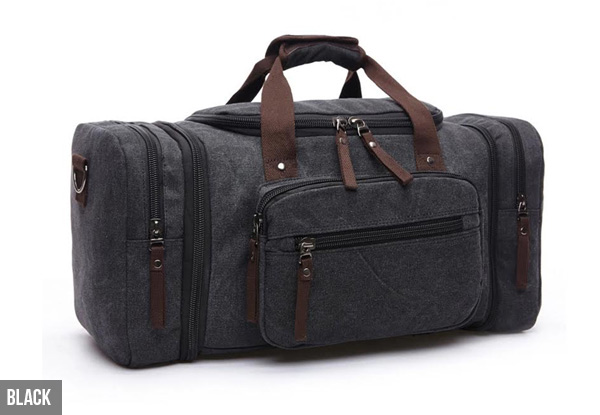Large Capacity Canvas Luggage Bag - Five Colours Available with Free Delivery