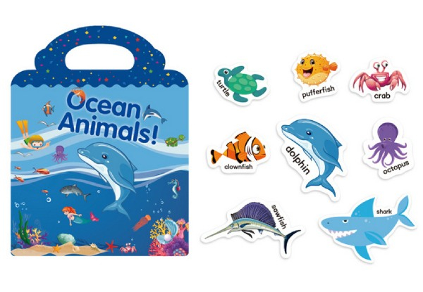 One Set of Reusable DIY Scene Stickers Book for Kids - Option for Two & Three Sets