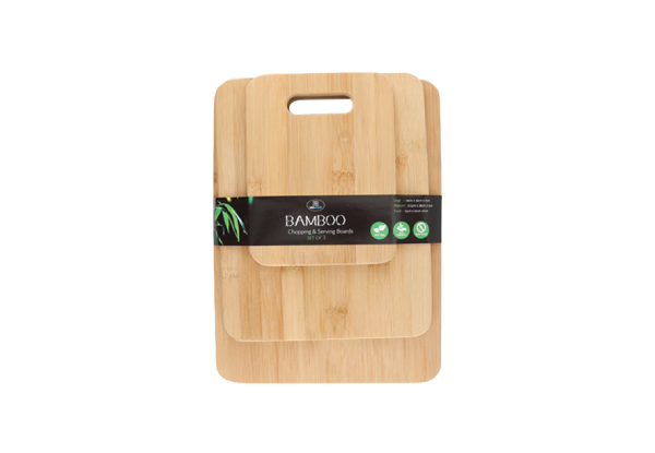 Three-Pack of Bamboo Chopping Boards