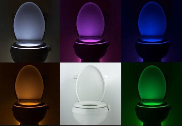 Eight Colour LED Toilet Nightlight