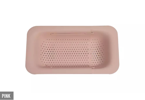 Extendable Sink Colander Strainer Basket - Four Colours Available & Option for Two-Pack
