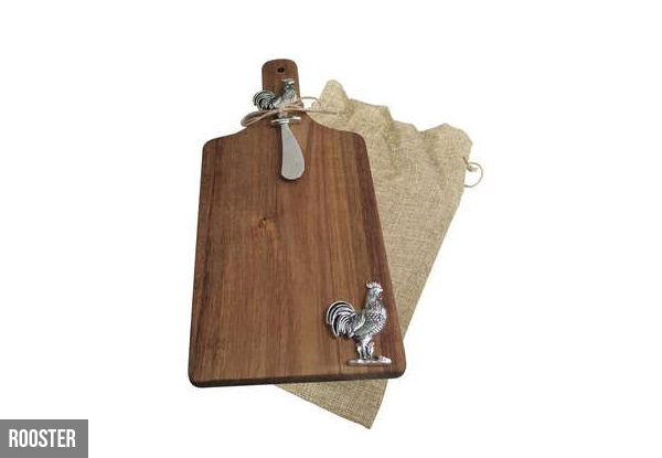 Paddle-Style Serving Board Gift Set - Six Styles Available