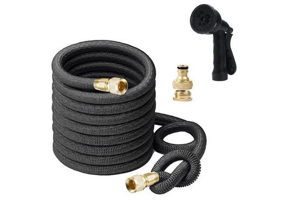 Five-Metre Heavy Duty Expandable Garden Hose - Option for Two-Pack