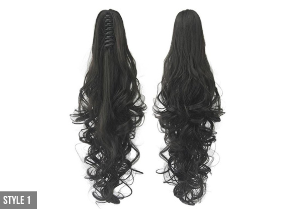 Clip-in Ponytail Hair Extensions - Nine Styles Available with Free Delivery