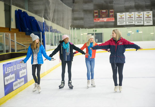 Five-Day Learn to Ice Skate School Holiday Programme in December or January - Two Locations Available - Skate Hire Included