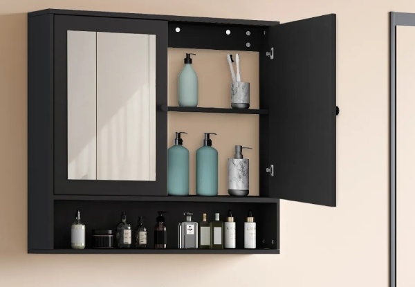 Bathroom Mirror Cabinet with Two Doors