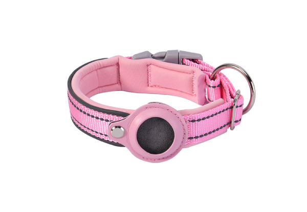 Dog Collar Holder Compatible with AirTag - Available in Three Colours, Three Sizes & Option for Two-Piece