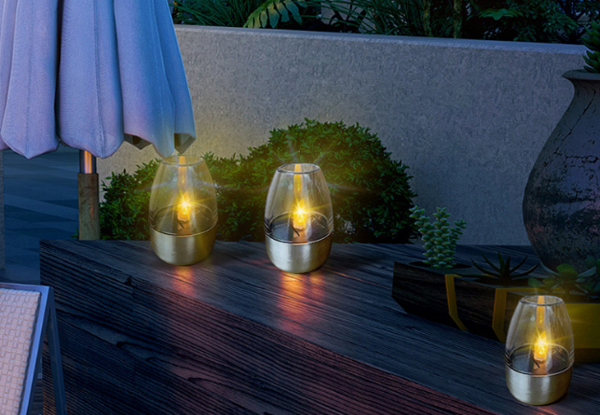 Six-Pack Solar Flameless Candle Tea Light