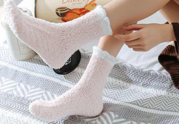 Five Pairs of Women's Autumn & Winter Thermal Socks - Option for Ten Pairs