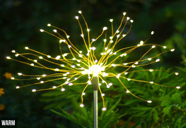 LED Solar Firework Lights - Two Sizes & Two Colours Available