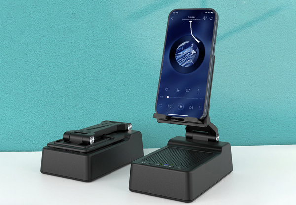 Mobile Phone Stand with Bluetooth Speaker - Option for Two