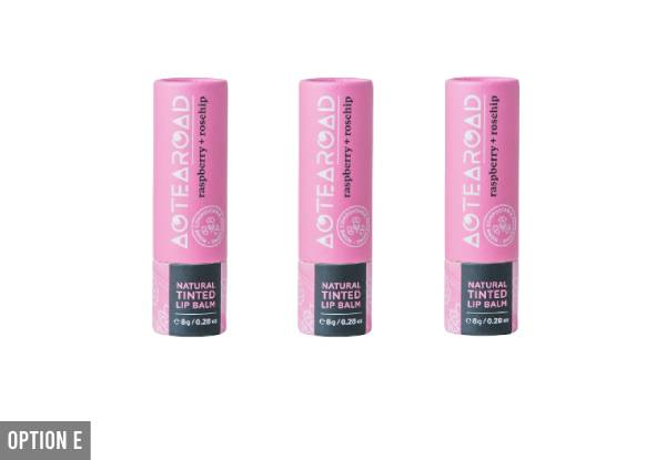 Three-Pack Mixed Aotearoad Natural Lip Balm - Five Options Available