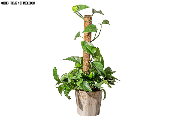Coir Moss Pole Extension Plant Support - Three Sizes Available & Option for Two-Pack