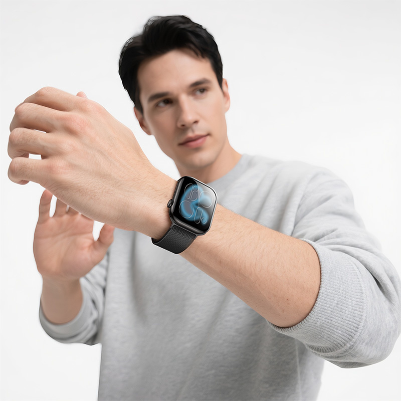 Nexus Pulse IPX6 Waterproof Smartwatch iOS Android Black