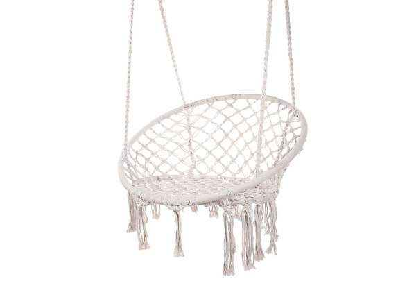Indoor/Outdoor Netted Hammock Chair - Option for Two