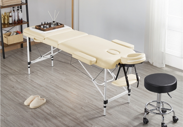 Three-Fold Adjustable Massage Bed